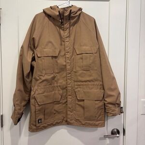 Vintage‎ Altra Boulder Colorado Mountain Parka Jacket Tan Mens Large Hooded Coat